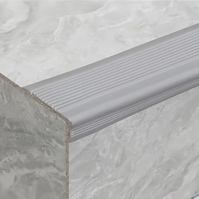 Image of School Staircase Special Self-adhesive L-shaped Anti-slip Strip - No Glue Needed, Pvc Rubber Corner Protector, With 7-letter , Suitable For Indoor/outdoor Anti-slip Rubber