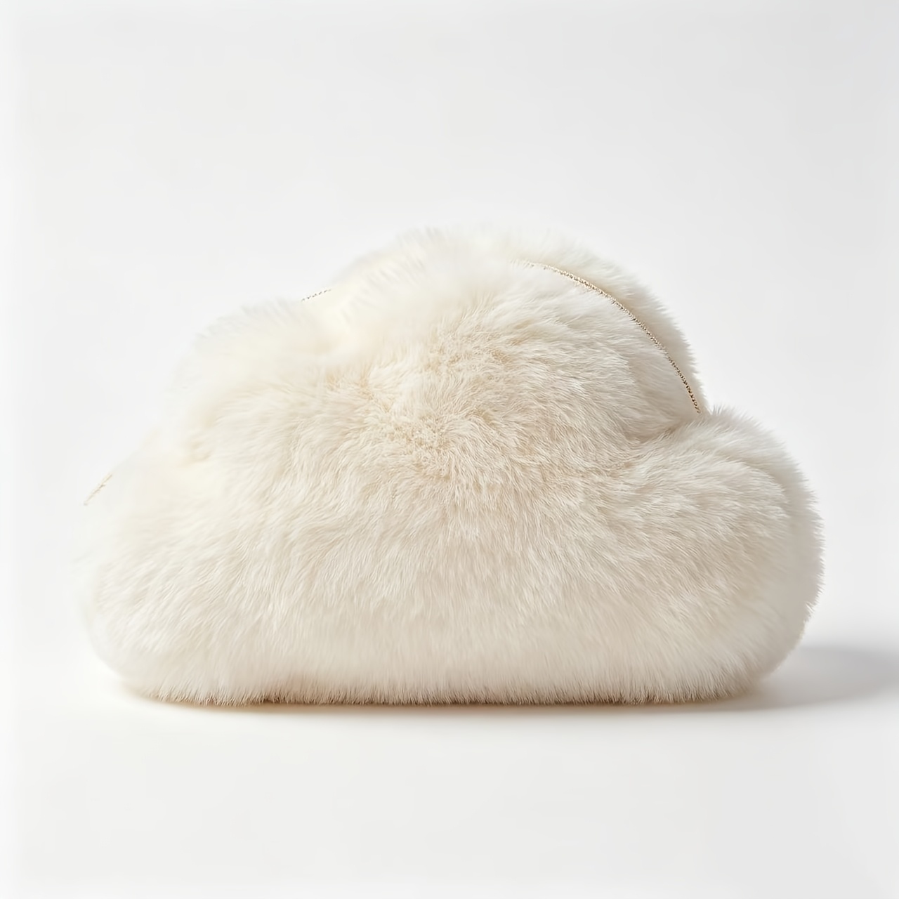 TEMU Cloud-shaped Makeup Bag, Large Capacity Zipper Style, Portable Travel Storage And Toiletry Bag