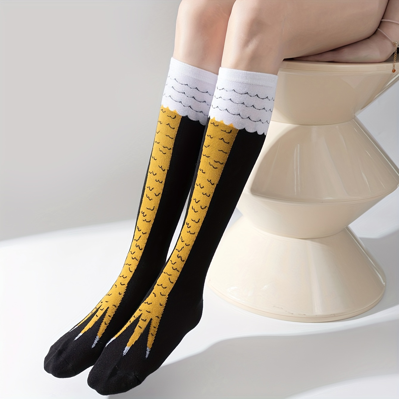 chicken feet socks sold on Temu United States