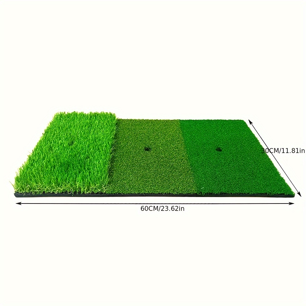 

1pc Artificial Grass Golf Hitting Mat - Indoor/outdoor Practice Training Pad For Golfers