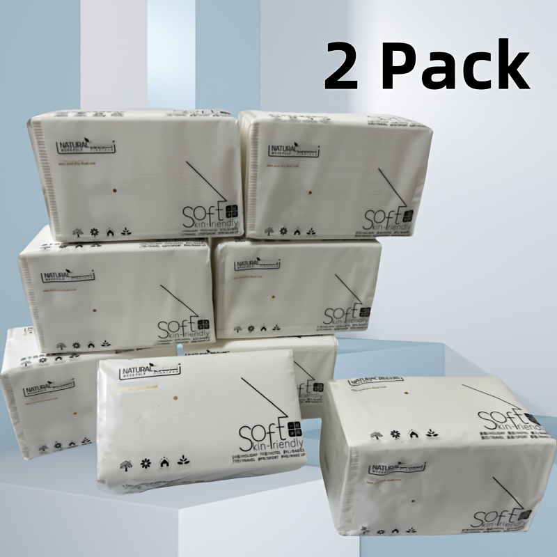 TEMU Insgesamt 1100 Blatt weiche hygienische Papierhandtücher, farbstofffrei, 2 Packungen fusselfreie Taschentücher, geeignet für Büros, Haushalte,