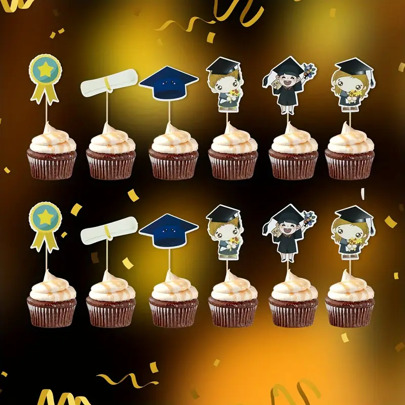 graduation party cupcake toppers perfect dessert table table - Temu graduation-party-cupcake-toppers-perfect-dessert-table-table-temu