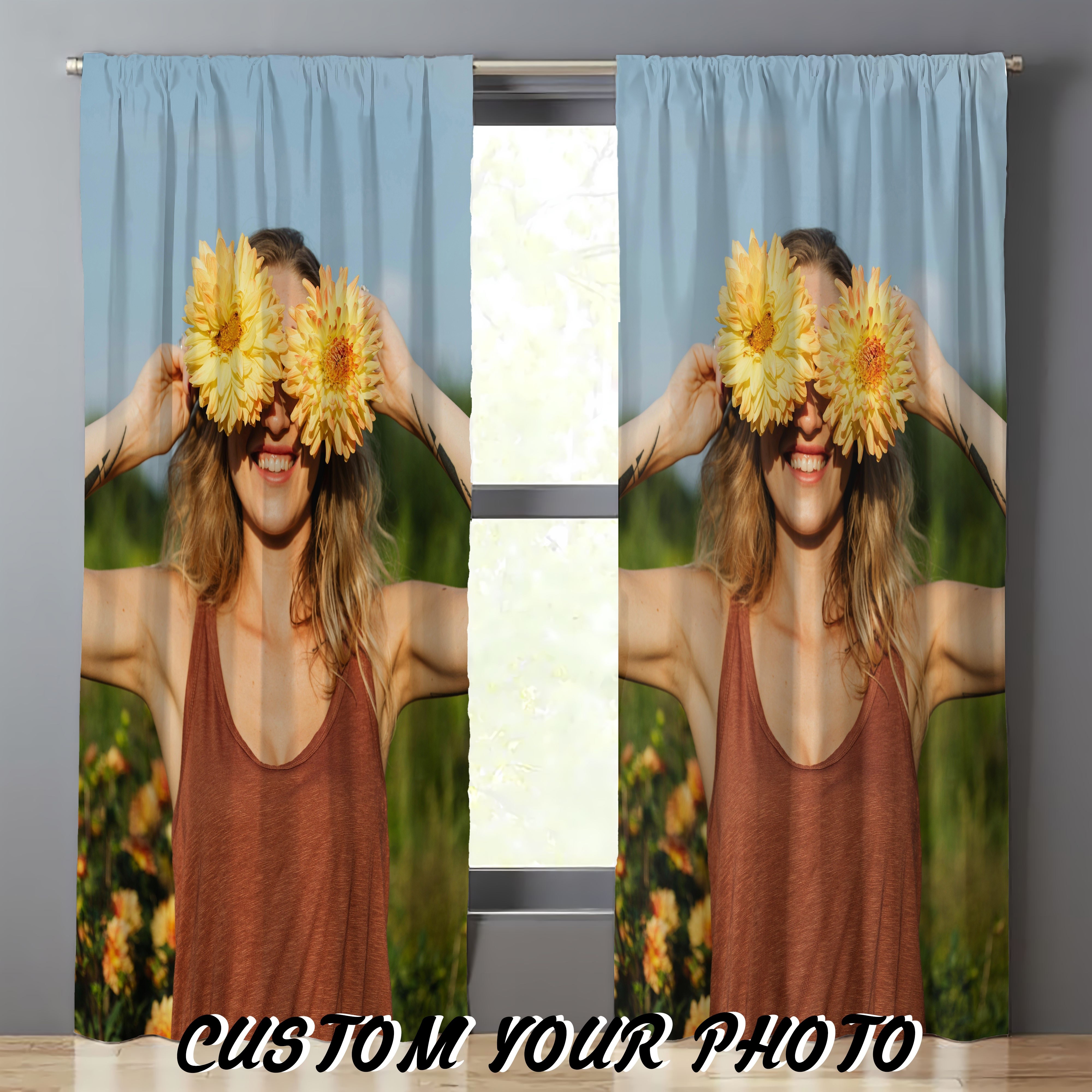 

Curtain - Personalized, All- Polyester For & Bedroom Decor - Or , For