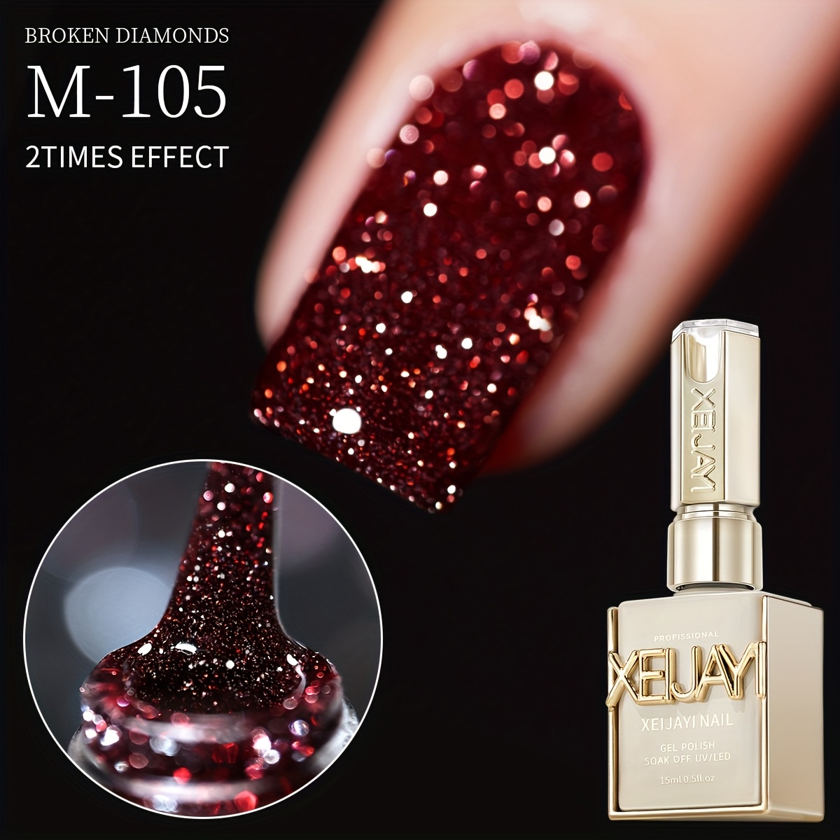 Image of Xeijayi 1pc 15ml New Popular Nail Gel Semi Permanent Nail Art Soaking Led Nail Salon Diy Nail Salon Gel