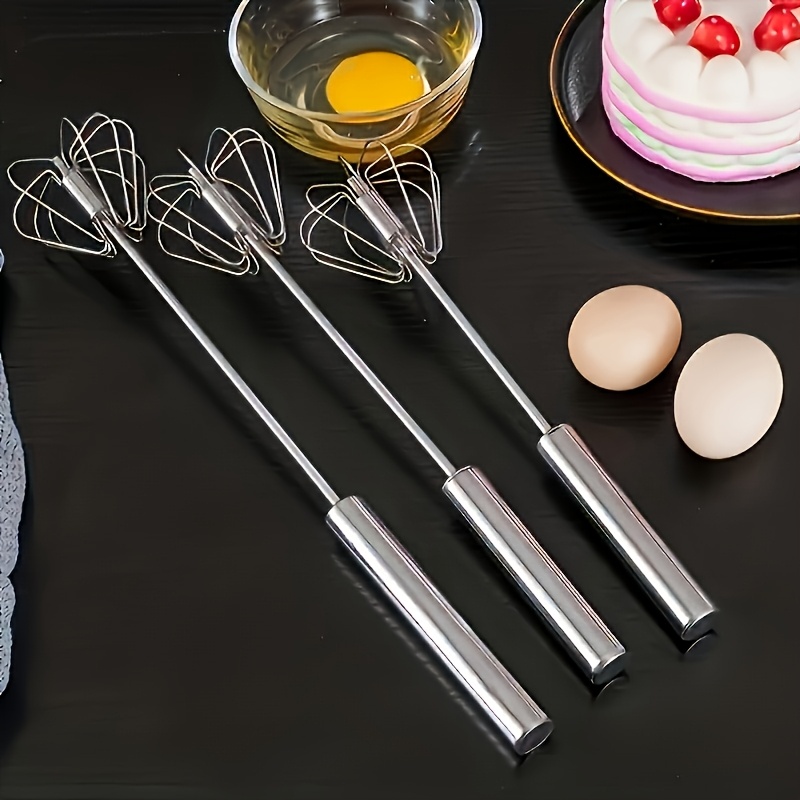 1pc Wireless Handheld Mixer - 4-Speed Metal Egg Beater, Suitable for Baking and Cooking, Portable Cream, Flour, and Egg Warming Tools, Essential Kitchen Gadget, Ergonomic Handle, Compact and Sturdy Design, Ideal for Students and Outdoor Camping