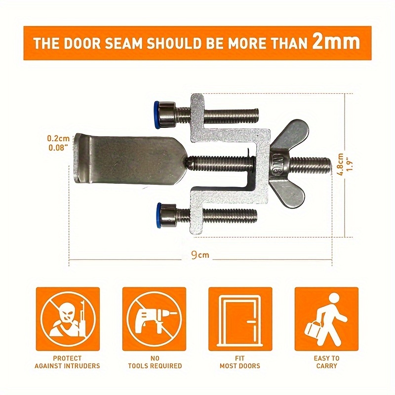 A Portable Security Door Lock - A Travel Anti-theft With Features, A That Enhances Security, Durable And