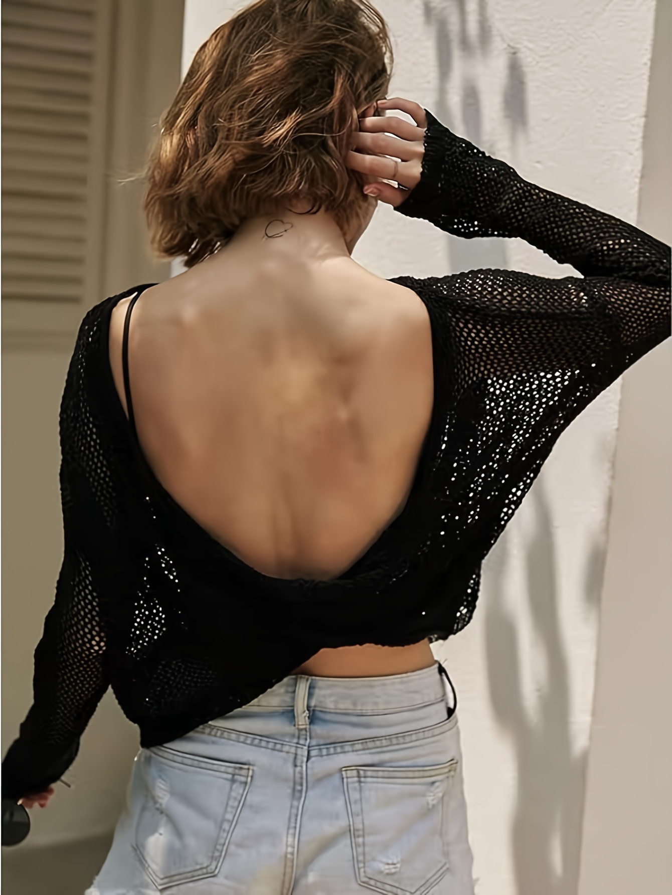 Seamless Backless T-Shirt Bra for Women - Sexy, Wireless with Removable Pads, Nylon & Elastane Blend, Hand Washable