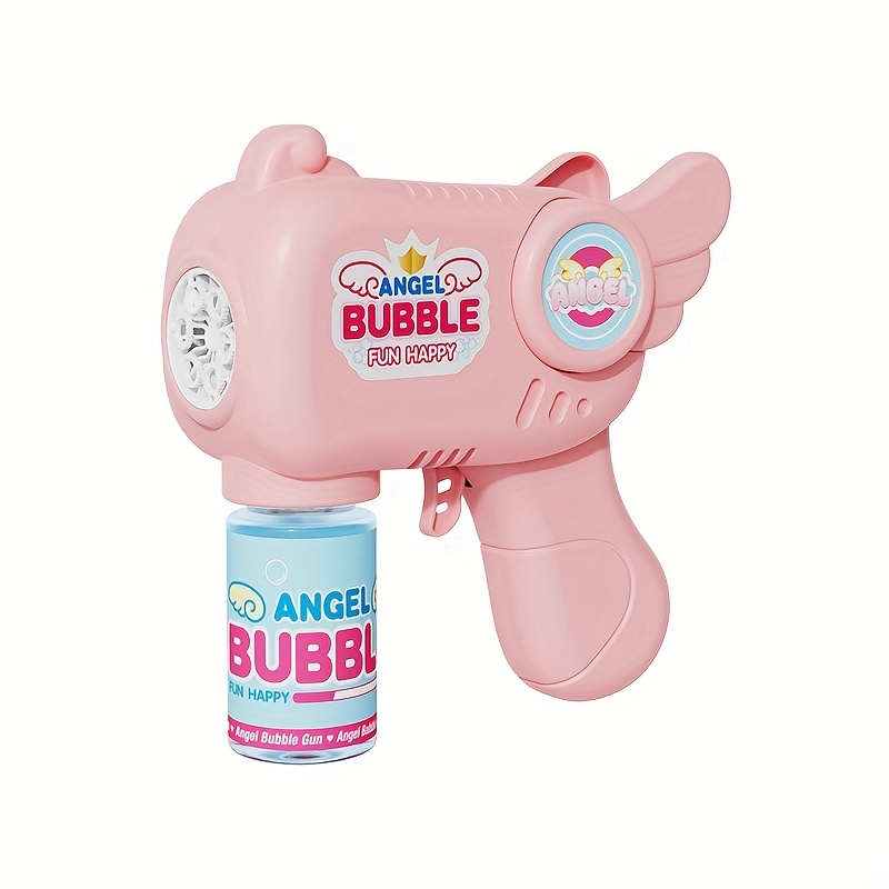 2025 new portable automatic kids bubble gun for children boys and girls party gift interactive toy for parent child   solution and battery not included
