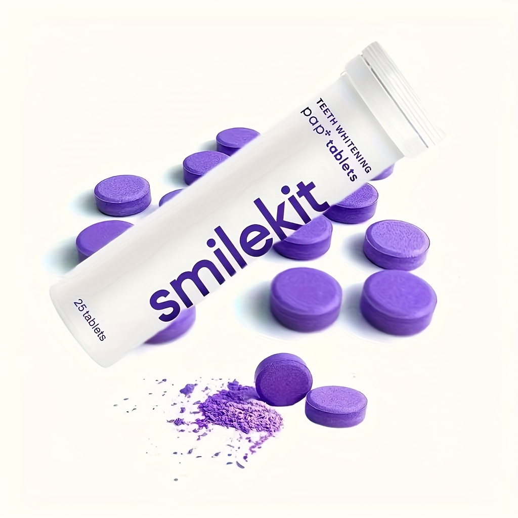 new 2pcs 25pcs pap teeth toothpaste tablets probiotic purple chewable   solid toothpaste pellets for deep cleaning and   paste form ideal for   3