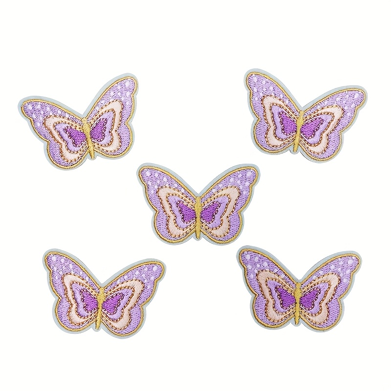 5 Embroidered Hot Melt Glue Patches For Clothing, Bags, Hats, Shoes, And Socks, Suitable For Ironing Or Hand Sewing