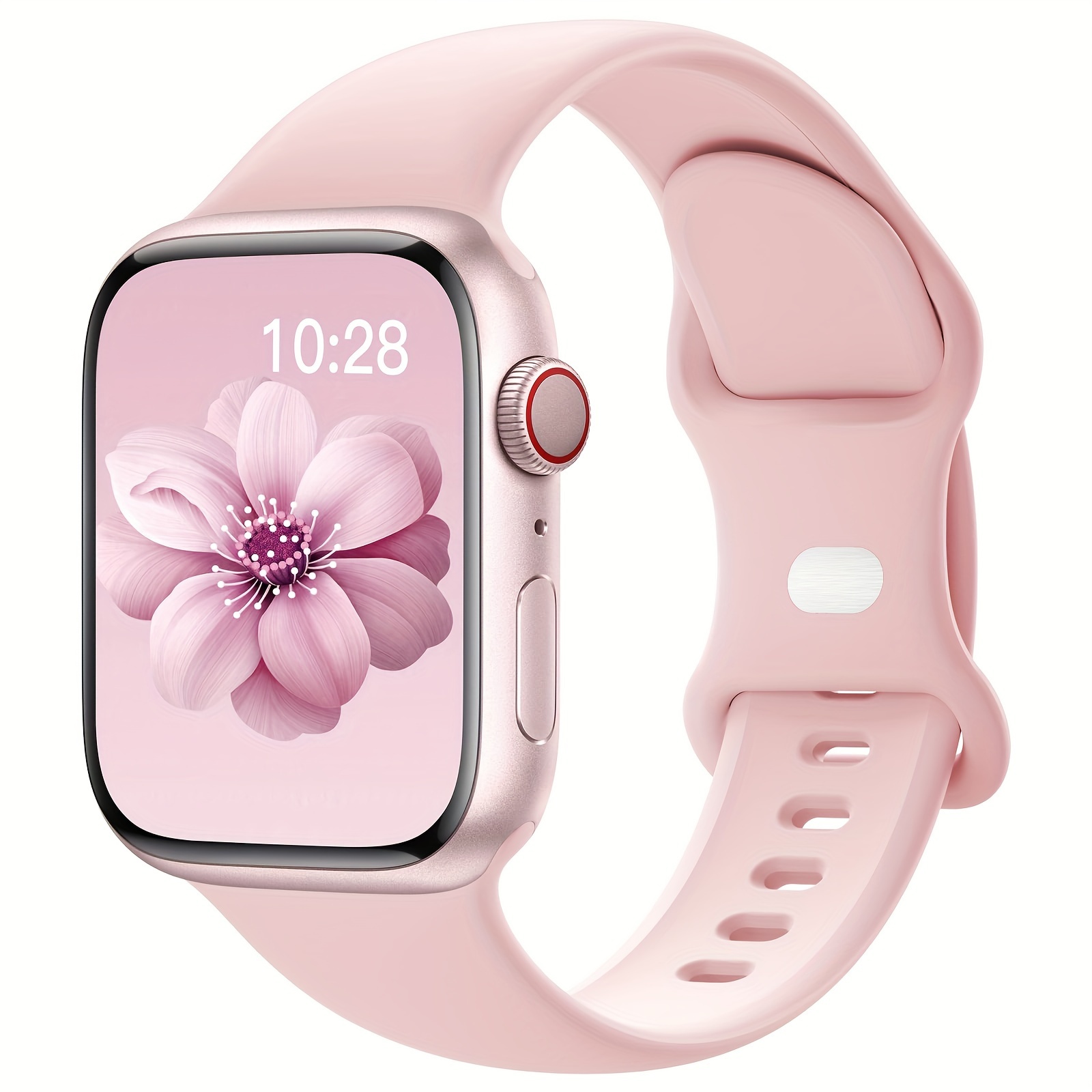 Sports Silicone Strap Compatible with for apple Watch Strap 40mm 38mm 41mm 44mm 45mm 42mm 49mm for Women and Men, Soft Wristband Waterproof Replacement Sports Strap, Suitable for iWatch Strap Series 9 8 7 6 5 4 3 2 1 SE Ultra