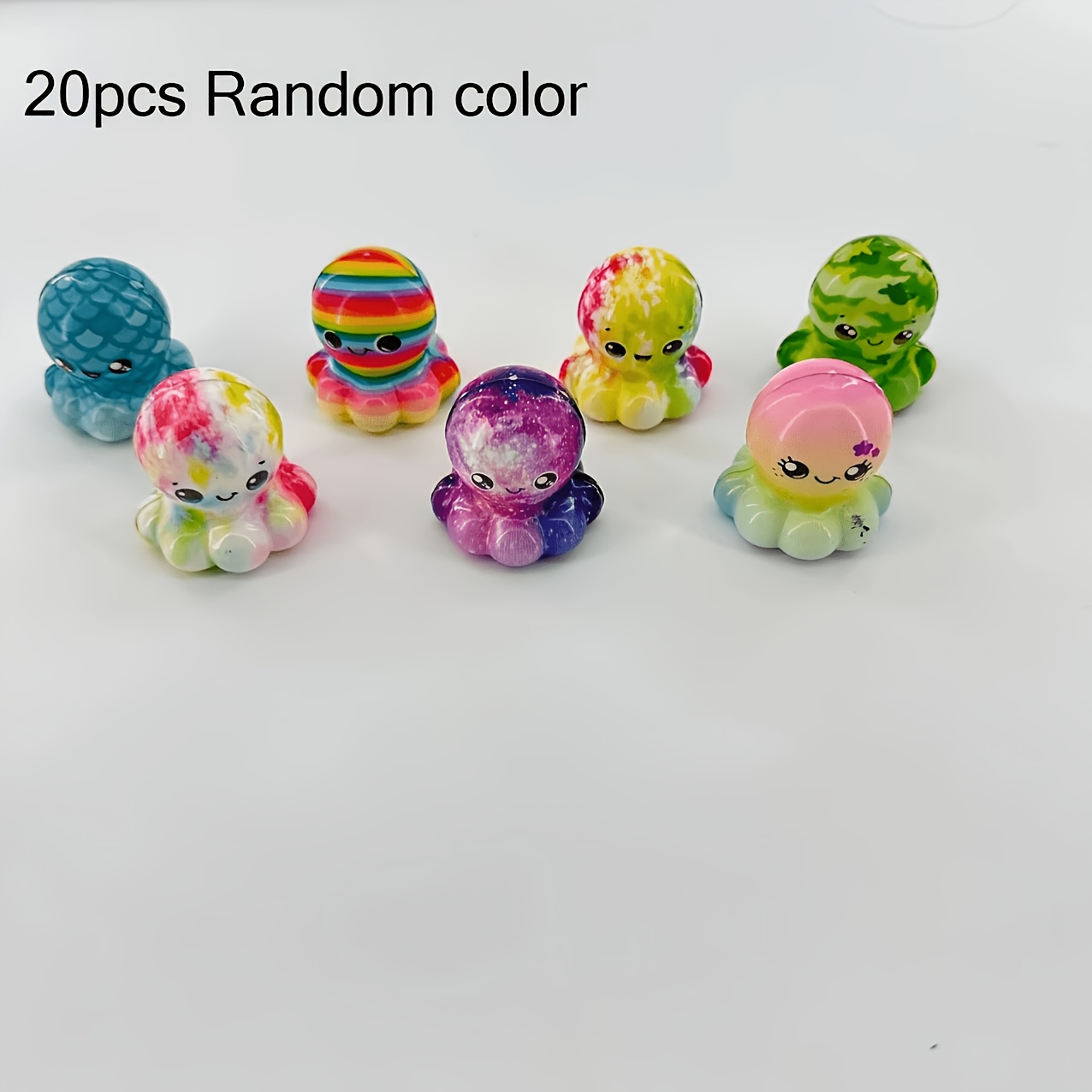 Image of 10/20/30pcs Cute Octopus Toys, Soft Slow-rising Fun Fidget Toys, Suitable For Classroom Prizes, Party Favors, Birthday Gifts, Holiday Gifts (random Colors) .random Color