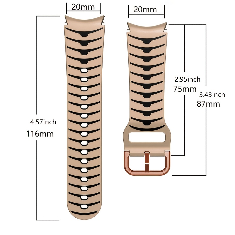 Elegant Breathable Silicone Sport Watch Band for Samsung Galaxy Watch FE