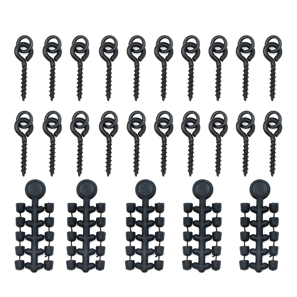 E-shop Karpfenangeln-Endmontage-Set Hair Ronnie Rig-Zubehör Angelhaken-Köder-Boilie-Stopper-Schrauben für schwimmende -Riggs