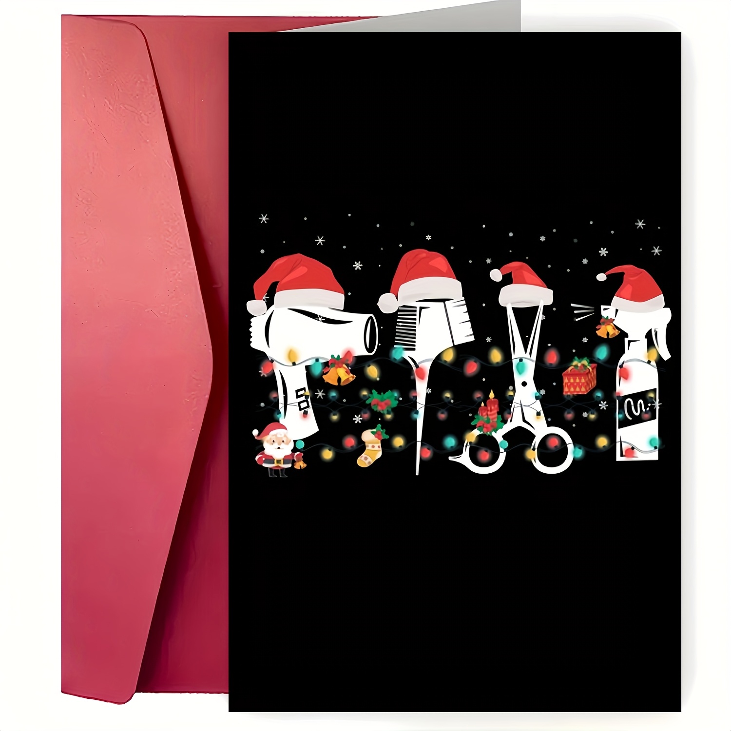 

1pc Christmas Greeting - Personalized For Greetings, For , , And Colleagues, , Suitable For Anyone