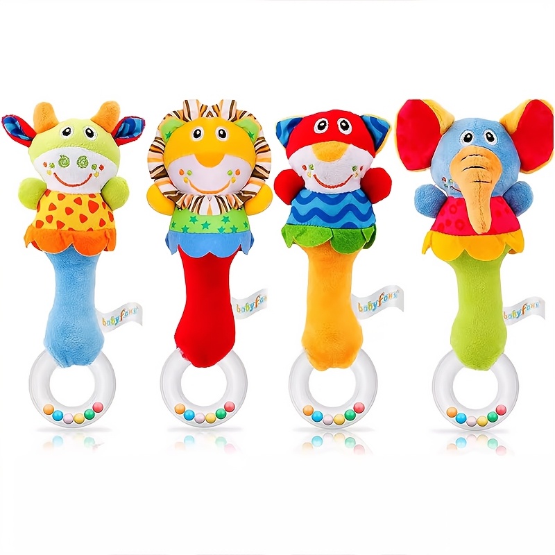 handheld shaking bell plush toy a popular item for babies details 3