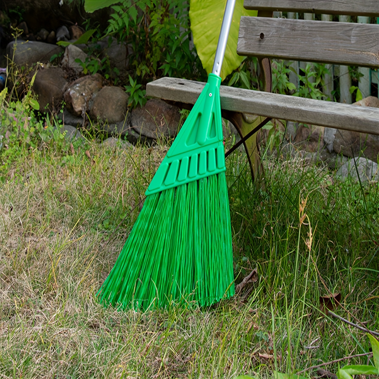 outdoor commercial angle broom with long handle suitable for courtyards and hard floors details 4