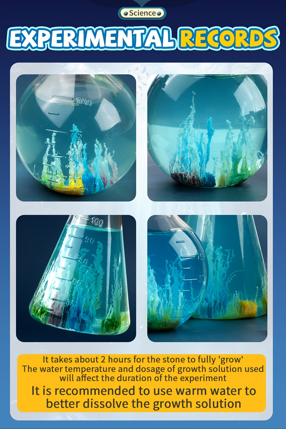 Water Garden Experiment Educational And Entertaining Toy Diy   Experiment Kit   Colors Are Random A   Gift   Halloween And Christmas Presents Product Details 4