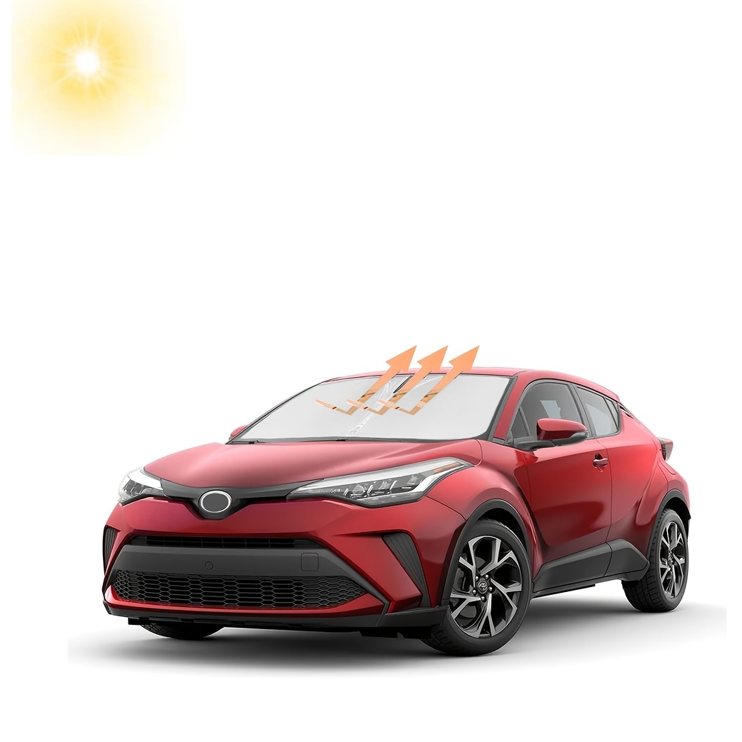 TEMU Parasol plegable para el parabrisas delantera de TOYOTA CH-R de 2000 a 2026, diseñado para proteger contra los rayos UV y mantener el interior