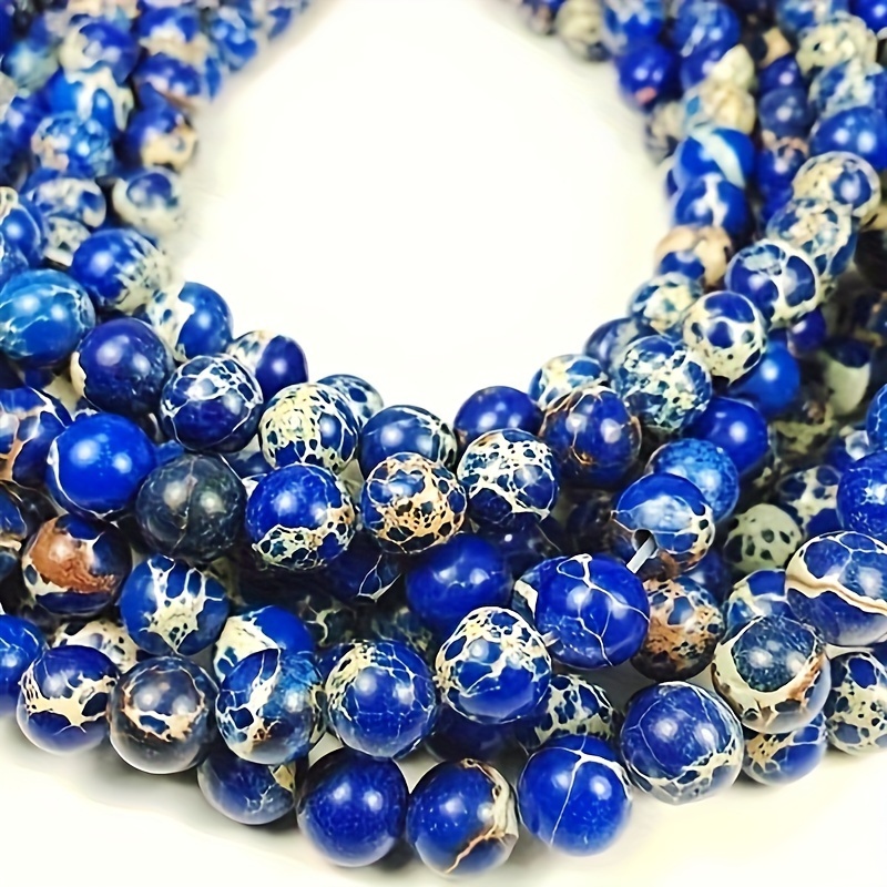 

Natural Lapis Blue Imperial Beads For Jewelry Making Loose Gemstones Beads For Diy Bracelet