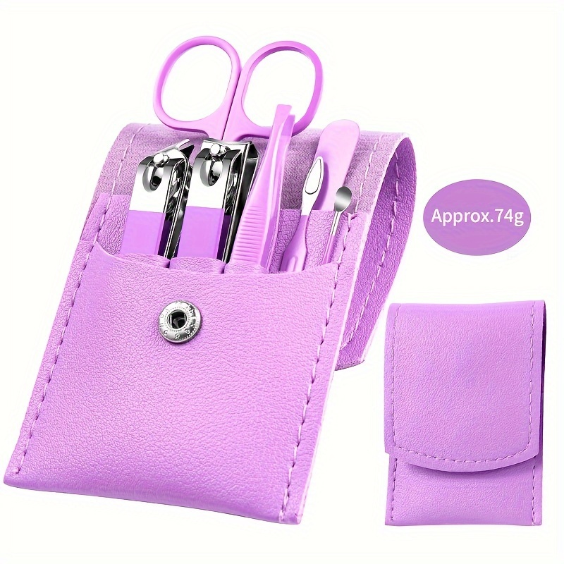 TEMU 7 Pezzi/Set Tagliaunghie Manicure Qualit� in Acciaio Inossidabile, Forbici per Pedicure e Pinze per Cuticole - Kit delle Unghie Personalizzata