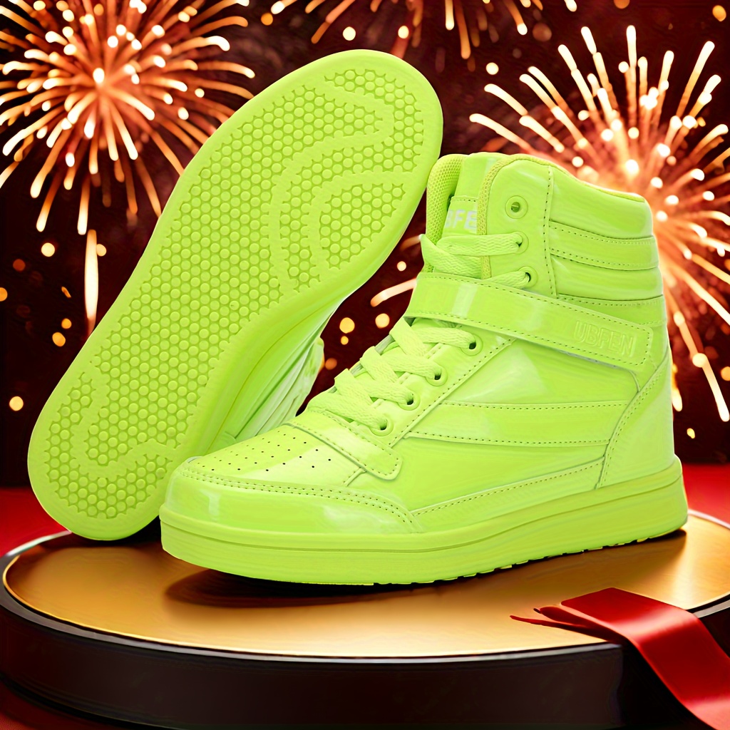 Neon high top sneakers best sale