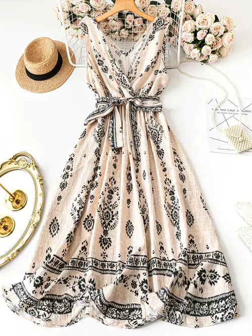 floral flare dress sold on Temu United States floral flare dress sold on Temu United States