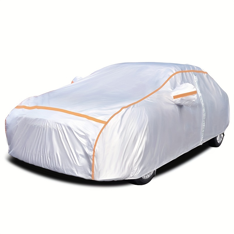 Koukou Waterproof, Weatherproof, Resistant Auto Exterior Car Cover Waterproof All Weather For Automobiles Size A1 For Sedan 178 185 Inch Silver