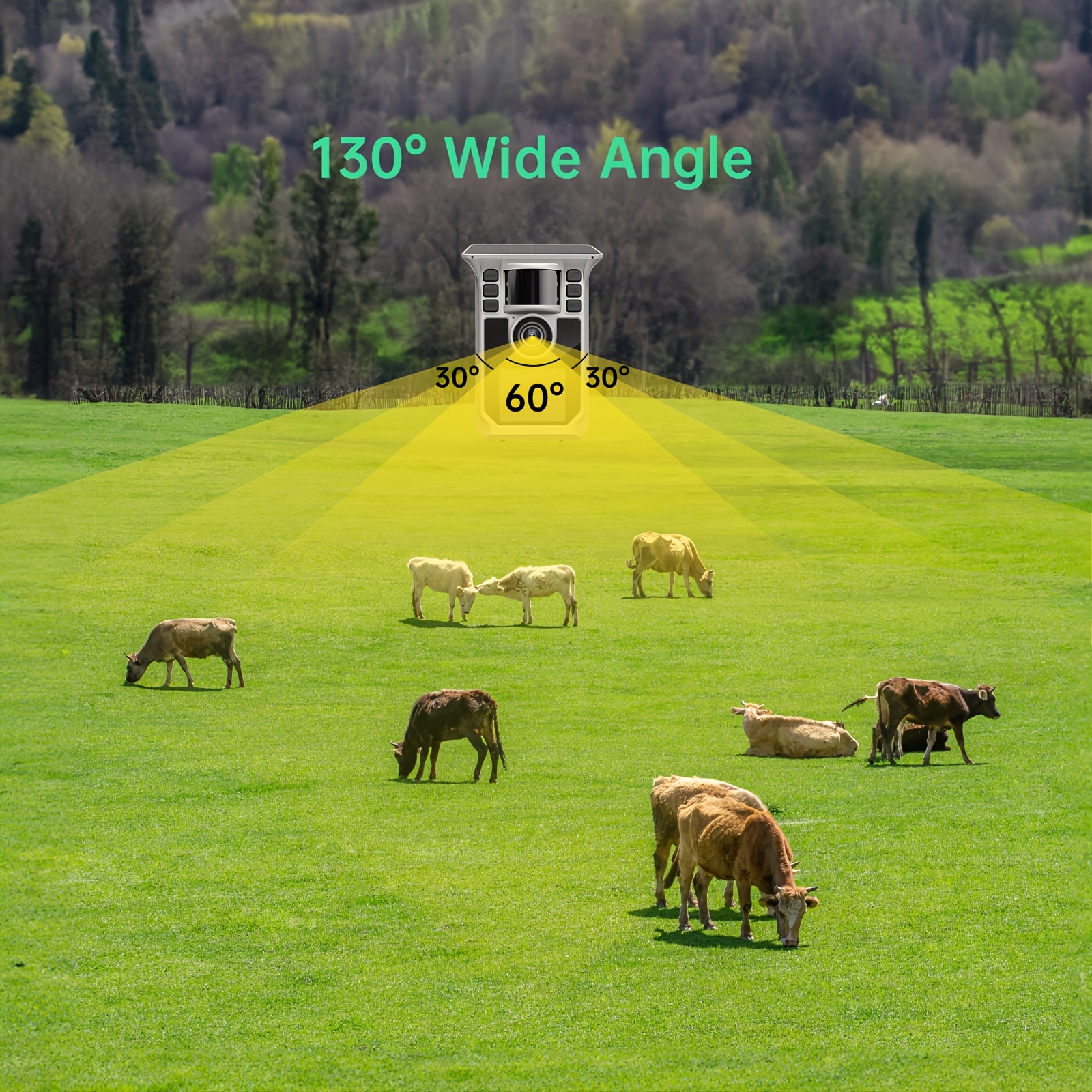 Wifi Trail Camera 4K 48MP Built-In 5000Mah Battery Suitable with Ip67 Waterproof 0.2S Trigger Speed for Wildlife, Security, And Surveillance 130-Degree Wide-Angle Lens