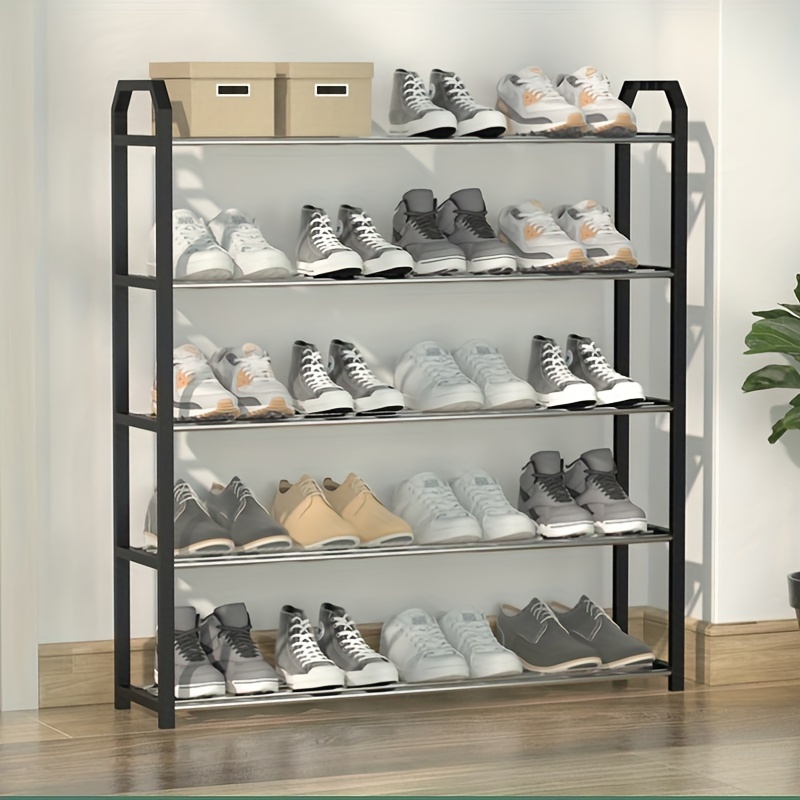 

1pc Stackable Small Shoe Rack, Entryway, Hallway And Closet Space Saving Storage And Organization