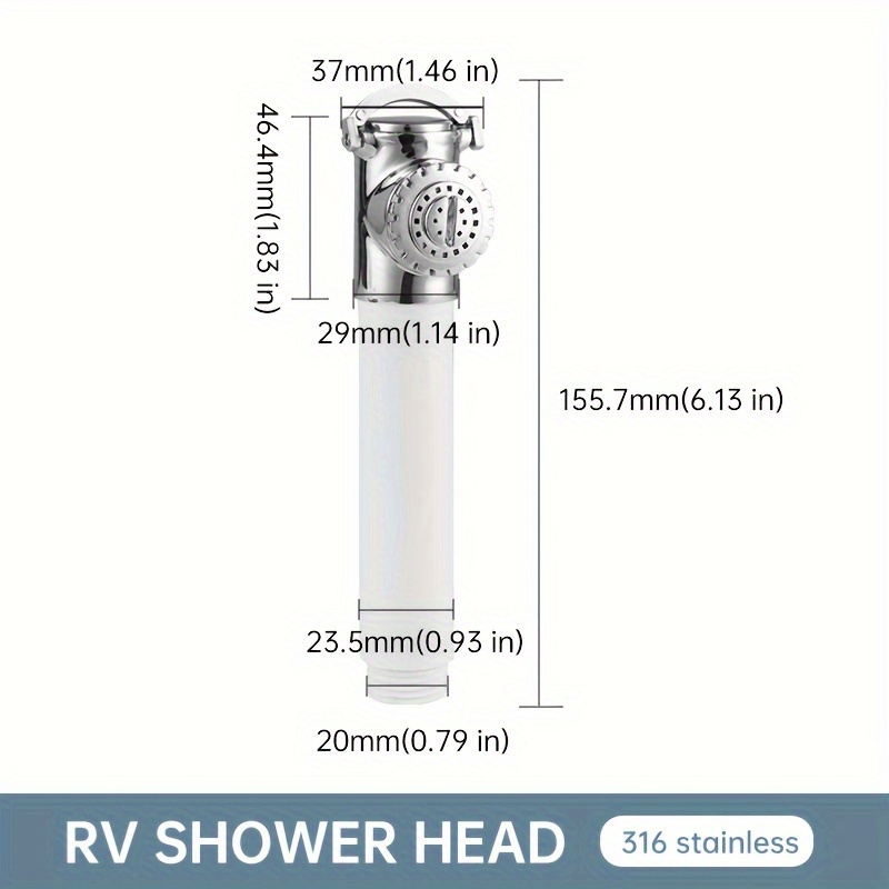 Rv Yacht Mini Shower Head Water- Showerhead Trailer Toilet Modification Outdoor Accessory