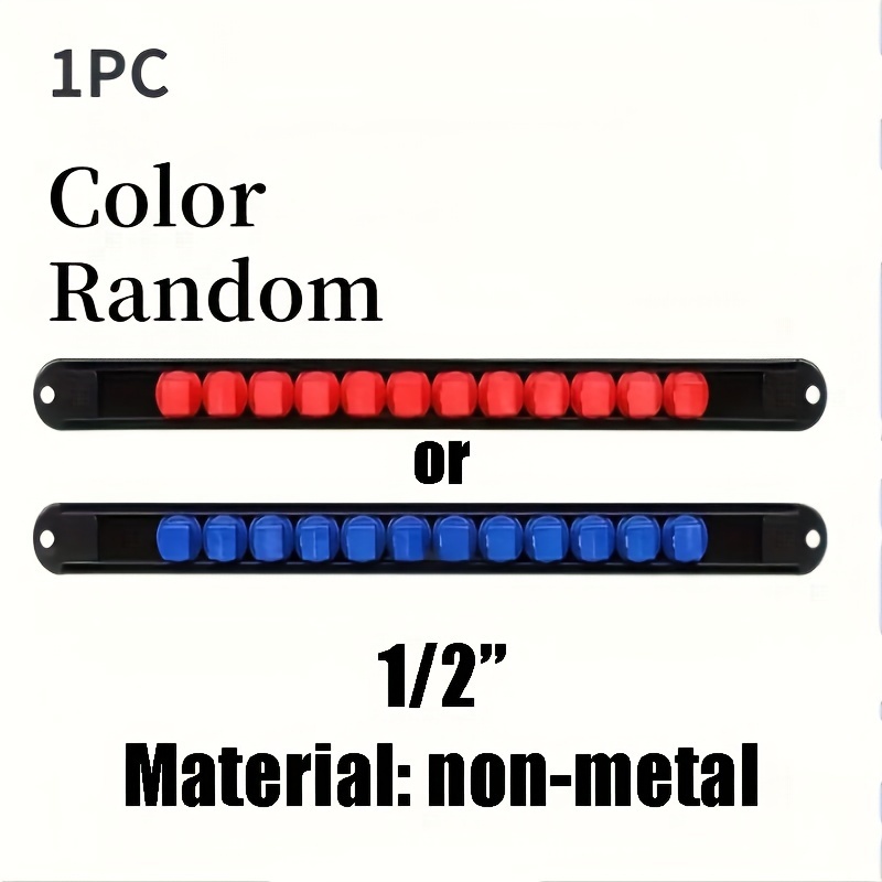 Image of [color Random] Abs Socket Organizer, Drive Socket Holder, 1/4" 3/8" 1/2" Drive Socket Clip Rail Racks, Socket Holders