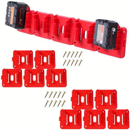 a battery holder for 10pcs of 18v batteries designed for wall mounted storage of work vehicles racks and toolboxes storage racks