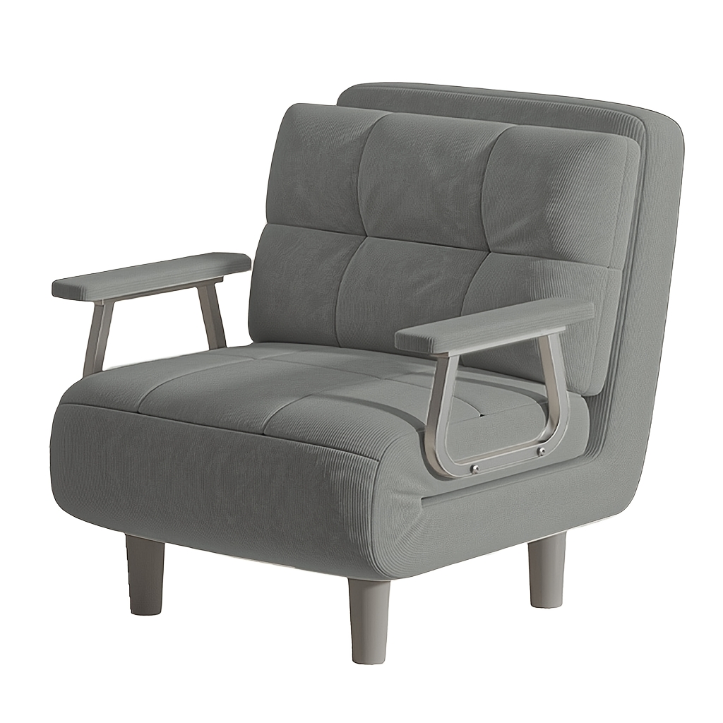 Folding Sofa Chair Bed, Convertible Sleeper Chair With Adjustable Backrest, Corduroy Upholstered Armchair, Modern Recliner For Living Room, Bedroom, Apartment