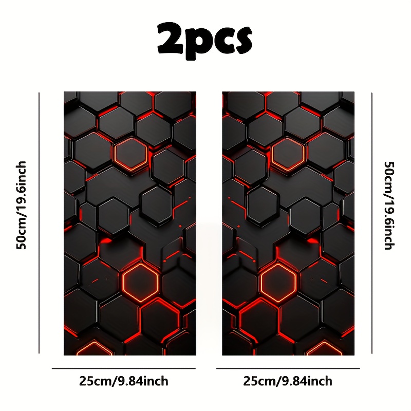 TEMU 2pcs Pattern Car Stickers, Suitable For All Models, Waterproof Scratch-resistant Durable Vinyl Decals For Car Door B Racks, -adhesive Installation, Space Theme, Car Door Decoration