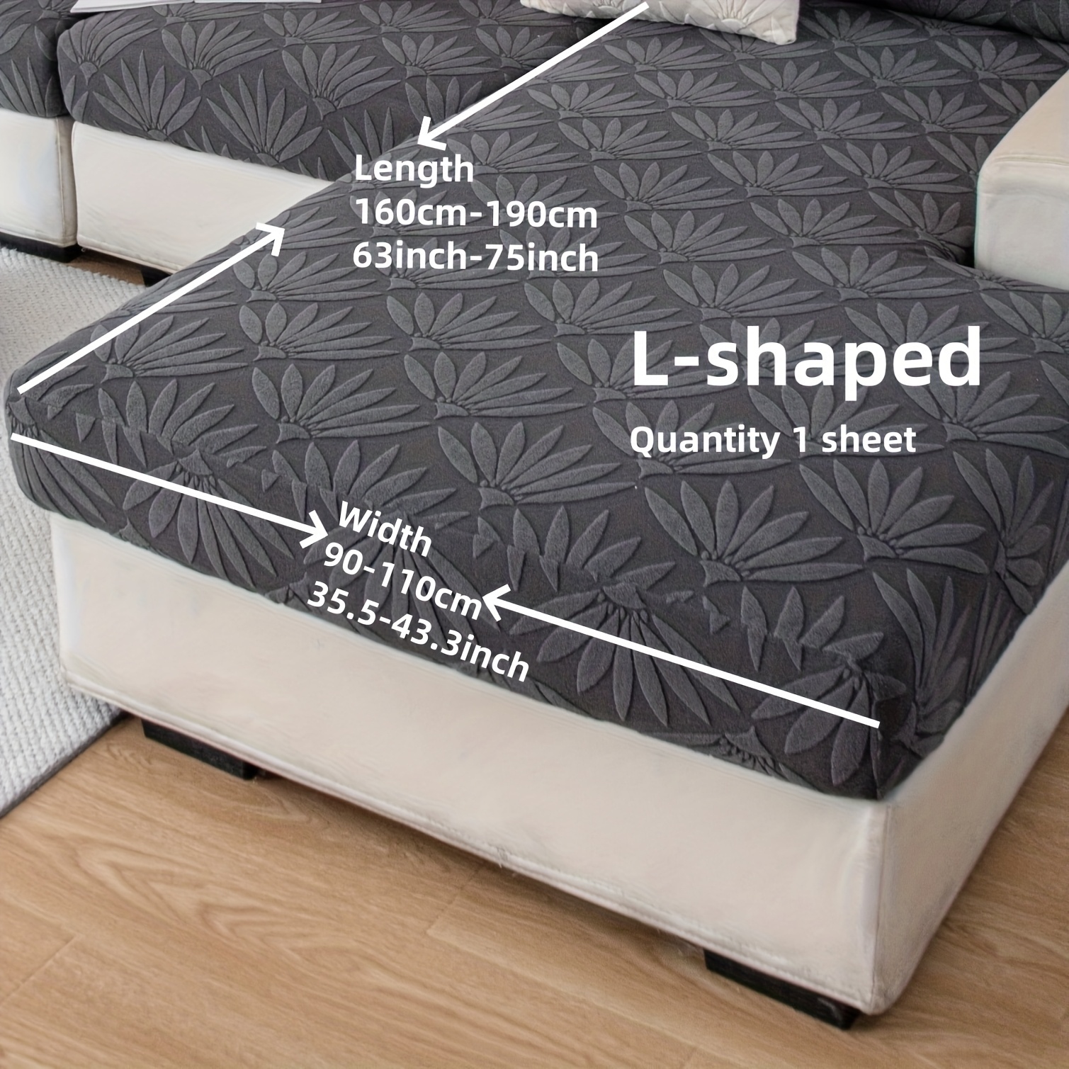 Image of 1pc Fleece Bamboo Sea Universal Stretch Sofa Seat Cover. Washable And Machine Washable. Living Room Sofa Recliner Lounge Chair Sofa Seat Cover. Pet Protective Cover