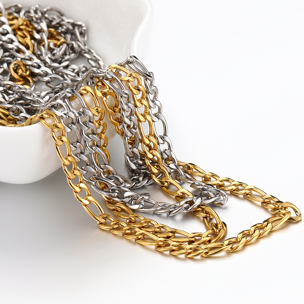 Fashion Design Stainless Steel 3:1 Milled Chain for DIY Projects