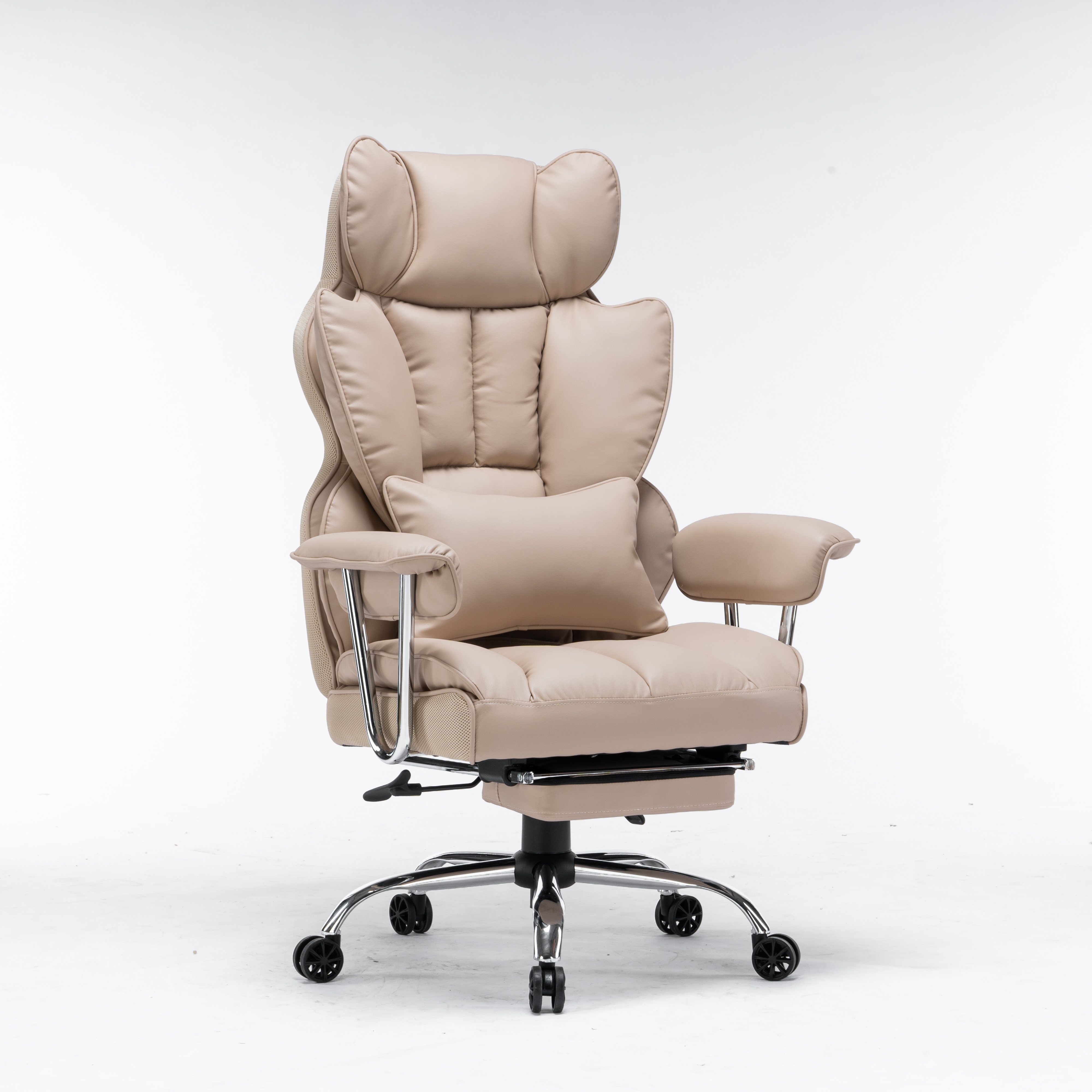 

Efomao Office Chair 400lbs, Big And Tall Office Chair, Pu Leather Computer Chair, Executive Office Chair With Leg Rest And Lumbar Support, Dark Office Chair