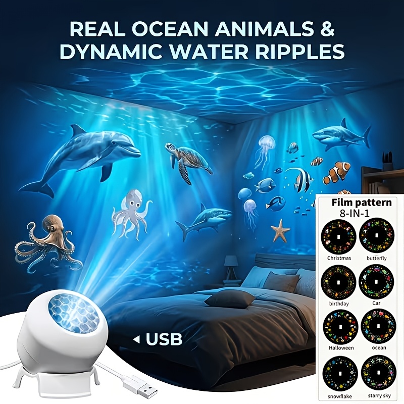 TEMU Projector Pro For Bedroom, In 1 Planetarium Star Projector With Solar System & Constellation, 360° Rotating Led Nebula Ceiling Projector, Timer