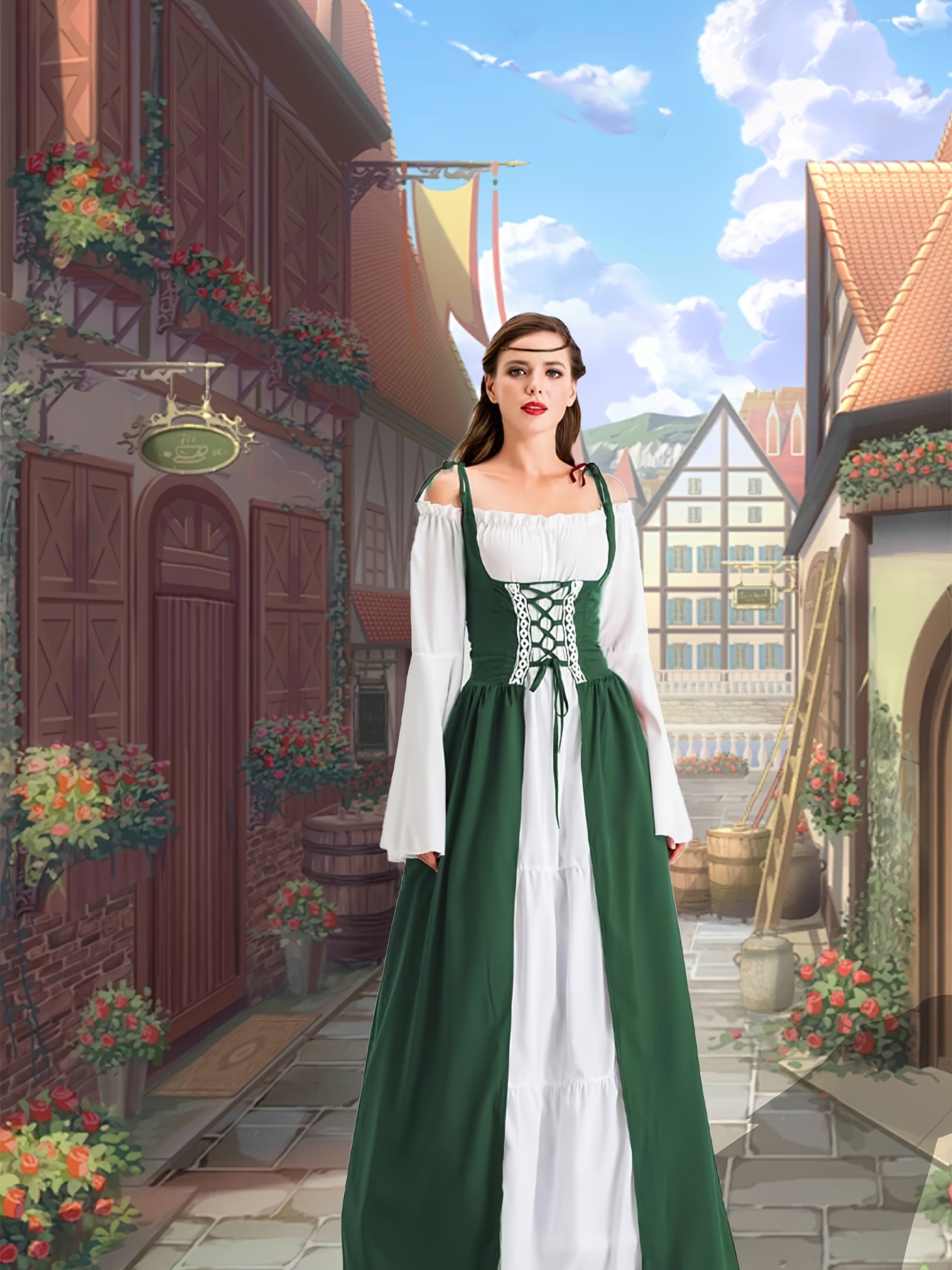 2 szt. a dress i an ) średniowieczna renesansowa - Temu Poland