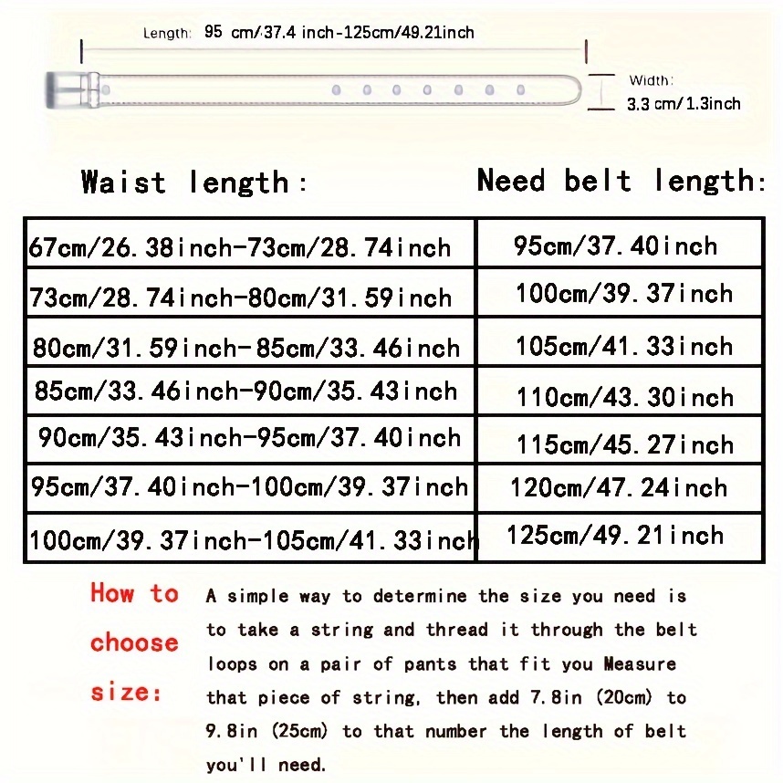 Sizing Chart What Size Belt For 36 Waist In Cm Men What Size Belt