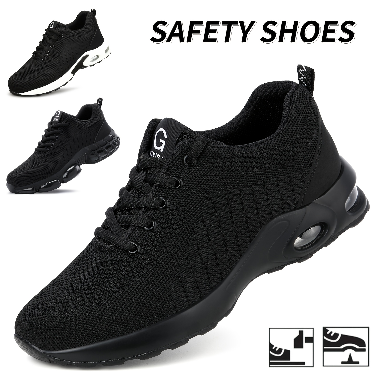 Puncture Proof Steel Toe Work Shoes Cushion Comfortable Sneakers Fall Winter