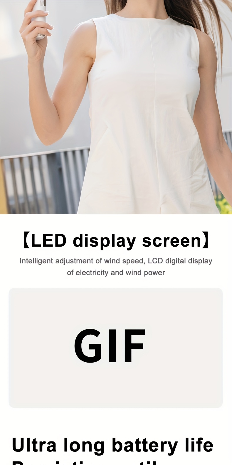 Handheld neck fan with a 130-degree adjustable head, built-in cooling pad on the fan surface for rapid temperature reduction, supports up to 10W fast charging via large 6000mAh battery, includes creative retractable lanyard and buckle strap