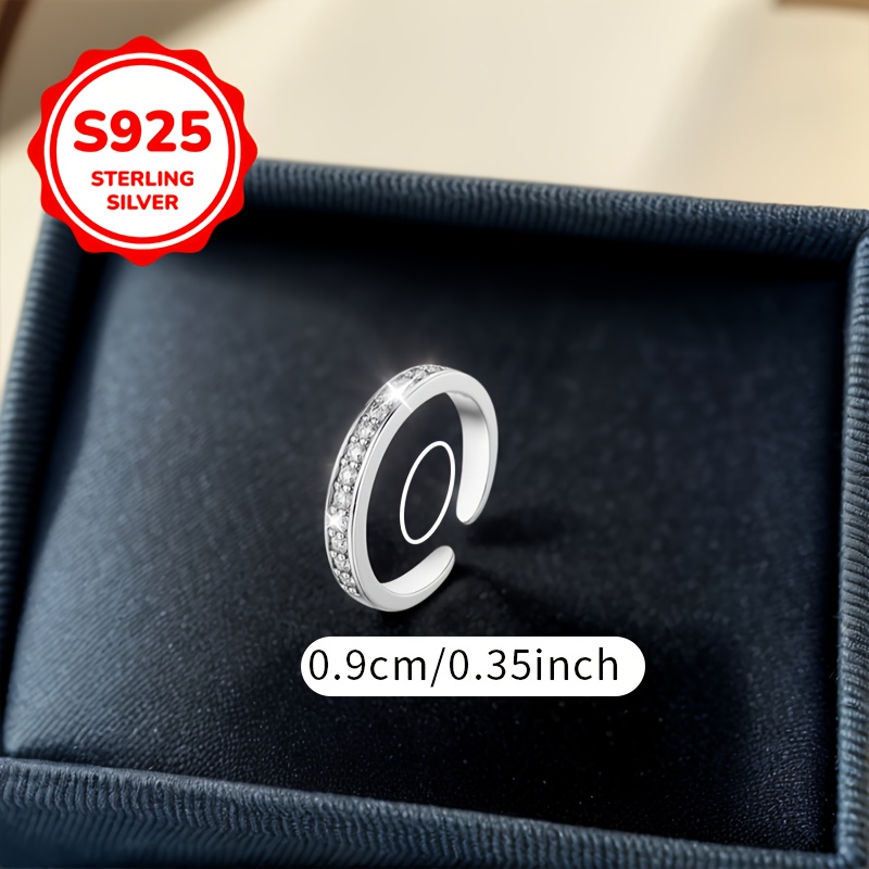 Non-Piercing Nose Stud with Synthetic Cubic Zirconia