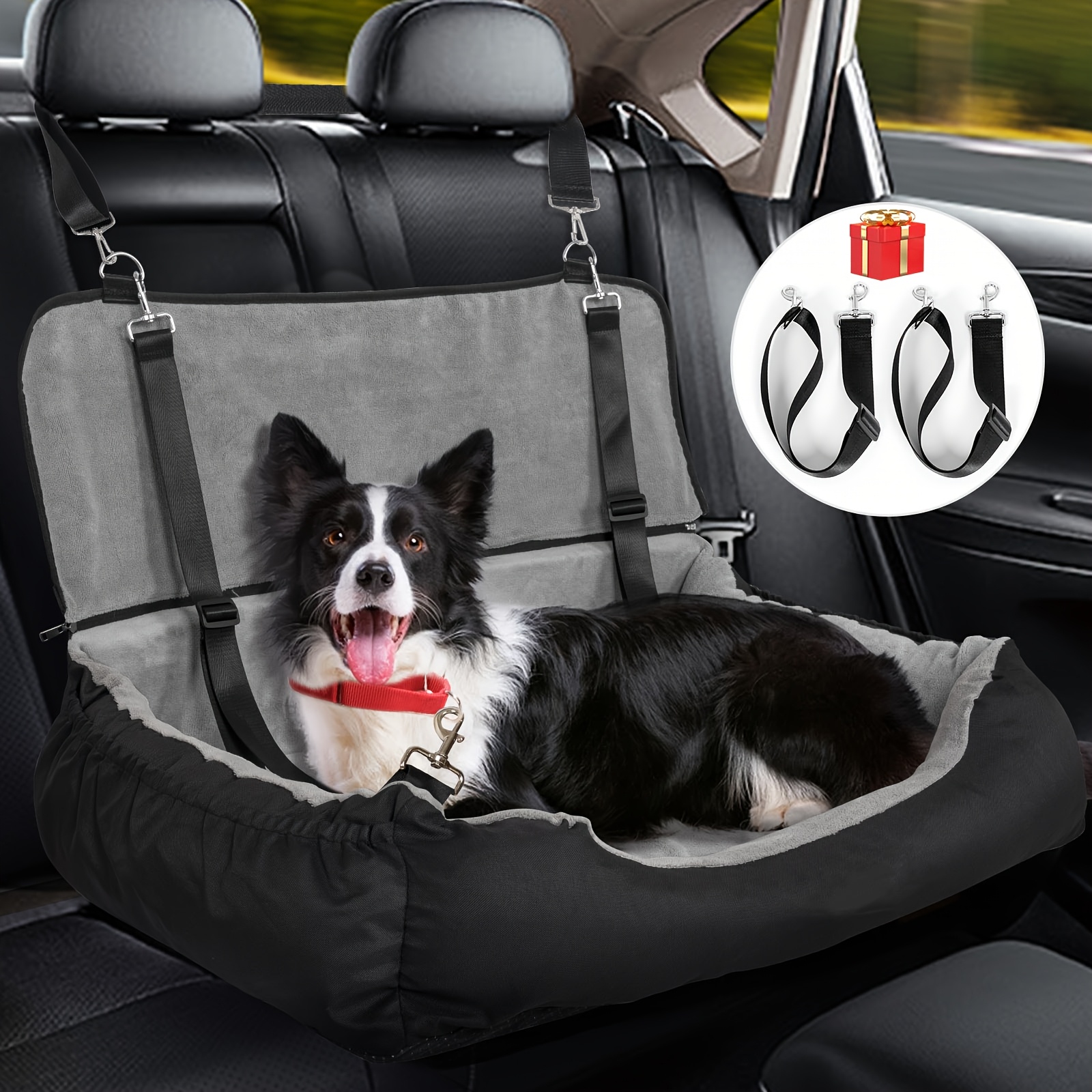 Small Dog Dog Booster Seat Ireland Dog Car Seat Storage Pockets