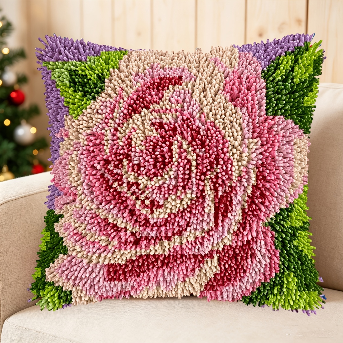 Crochet Pillowcase Set, Beautiful Rose Pattern