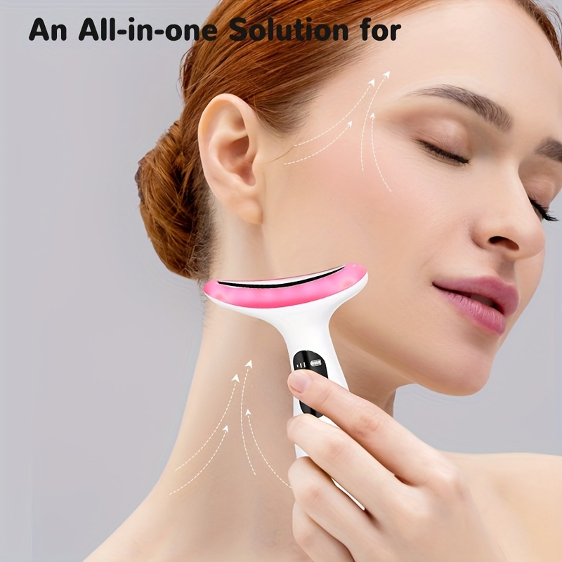 electric face neck beauty device skin care beauty facial - Temu Bahrain