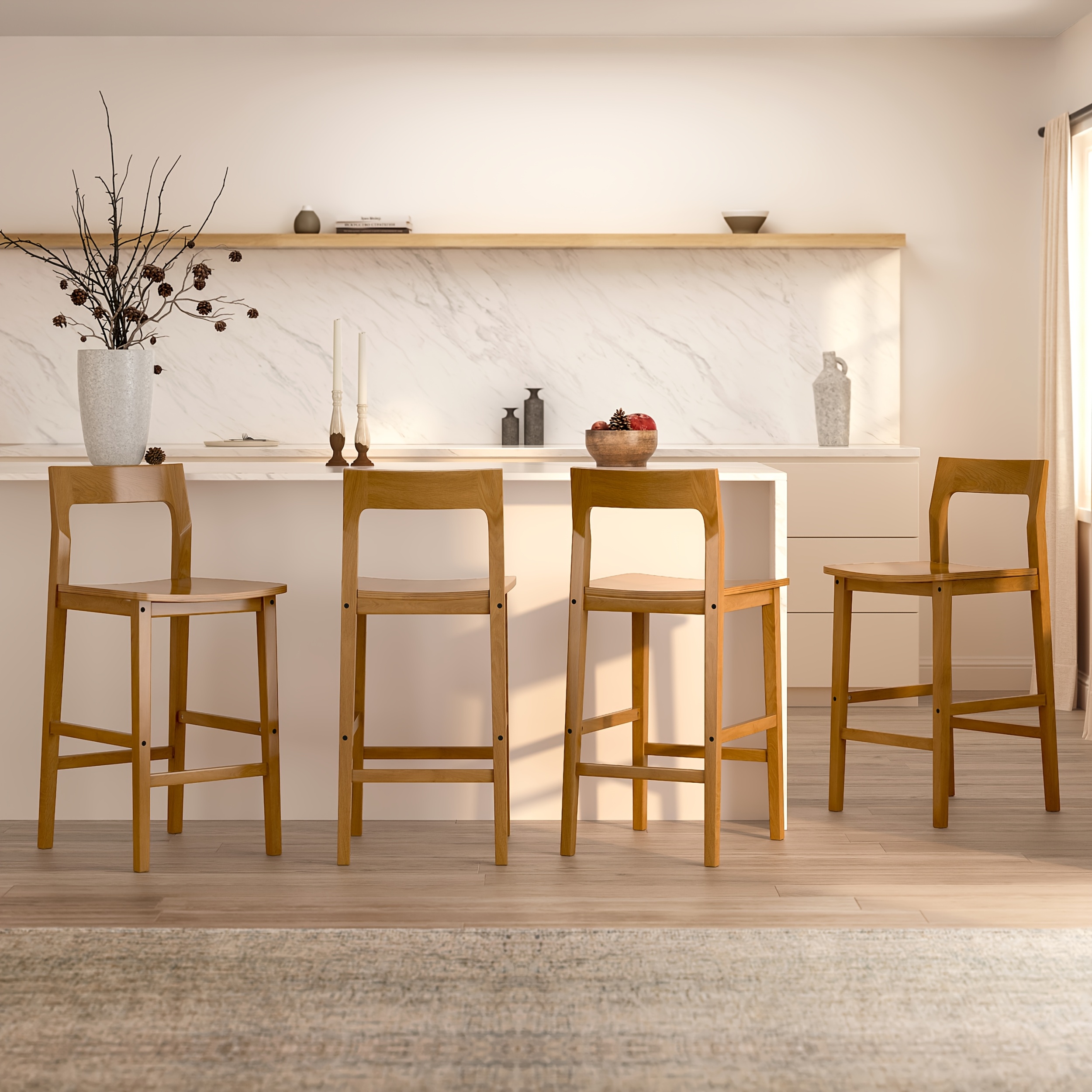Counter Height Stools Set of 2, Farmhouse 25