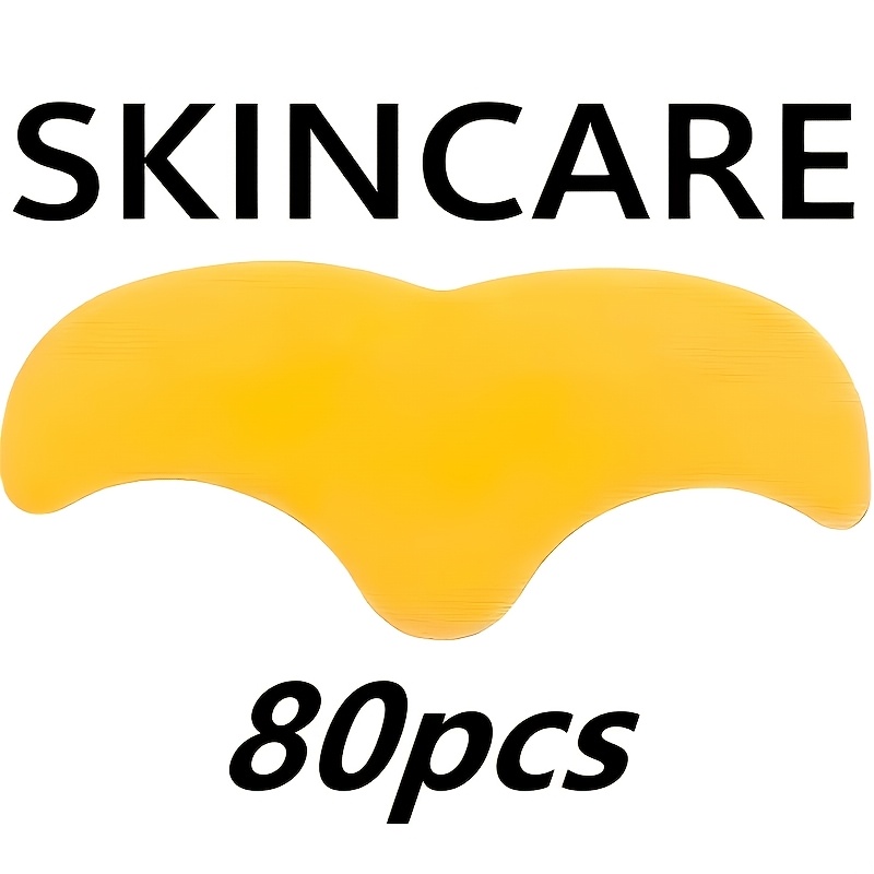 Image of 80pcs Forehead Wrinkle Patches, Skin Tightening , Hydrolyzed Collagen And Centella Infused, Smooth, Skin Look, Safe For Without Irritations