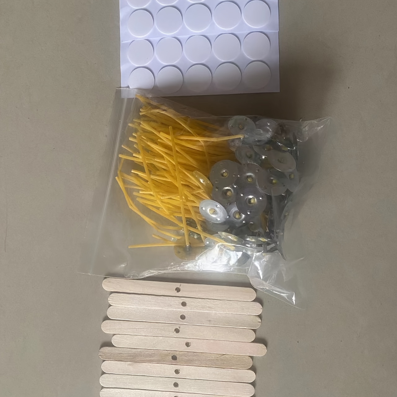 

Beeswax Candle Making Kit - 50pcs Thick Wicks, 3.5" X 2.5mm With 40 Stickers & 10 Wooden Centering Devices For Diy Candles